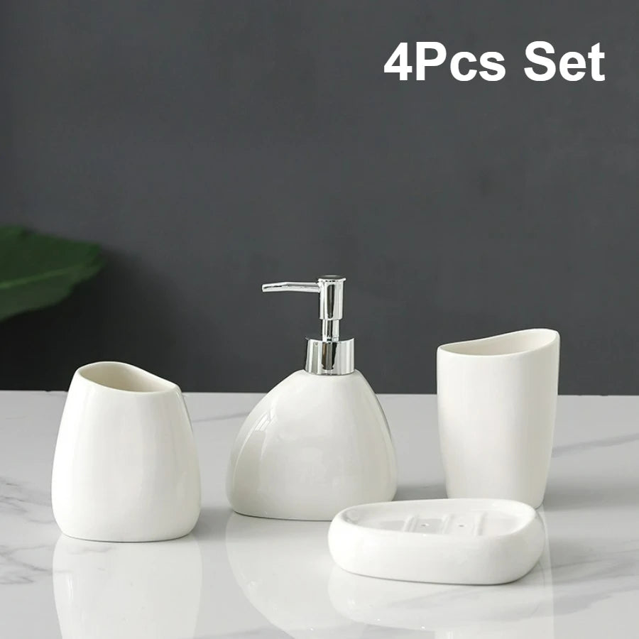 ZipChop™ Luxury Nordic Ceramic Bathroom Accessories Set