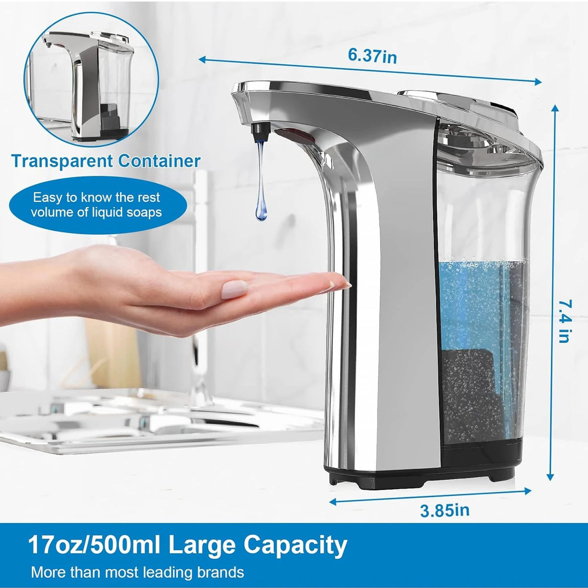 ZipChop™ 5-Level Smart Automatic Soap Dispenser