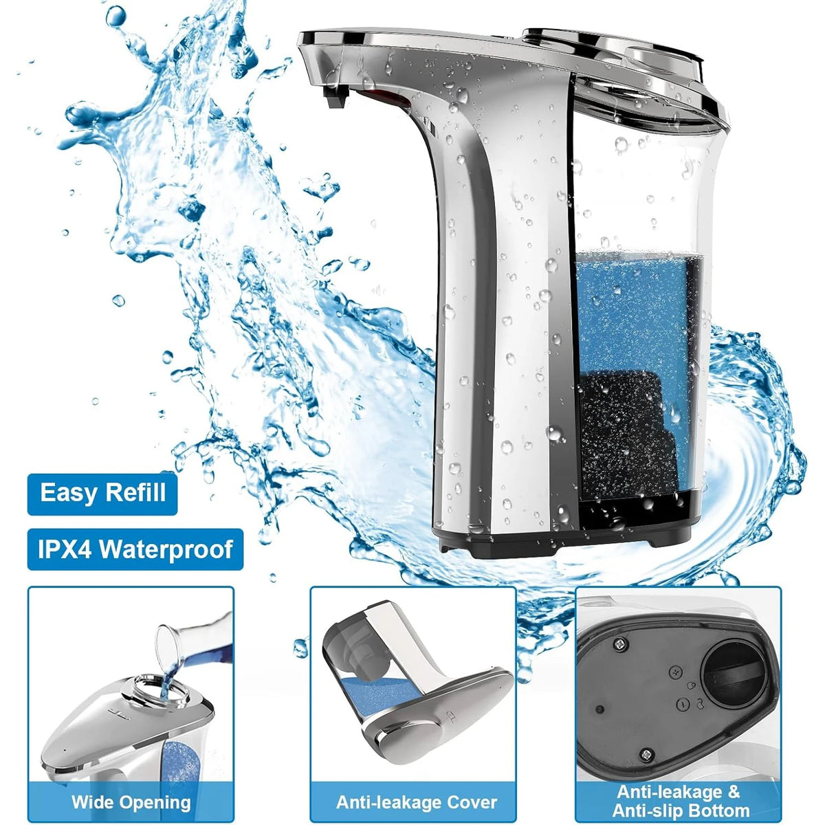 ZipChop™ 5-Level Smart Automatic Soap Dispenser
