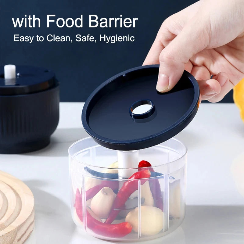 250ml Mini Wireless Electric Vegetable Chopper - Portable USB Rechargeable Garlic Crusher & Food Processor