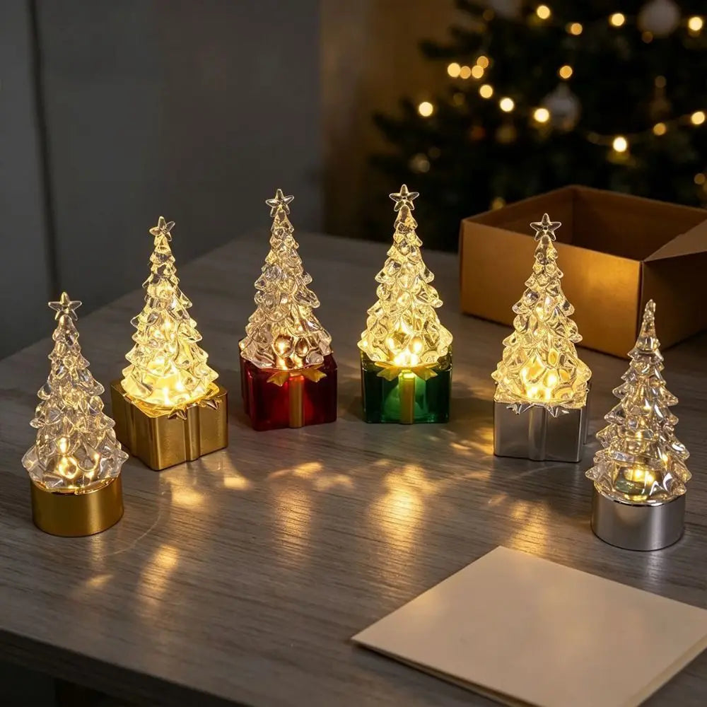 ZipChop™ Creative Christmas Tree Night Light - Warm Glow LED Holiday Table Lamp
