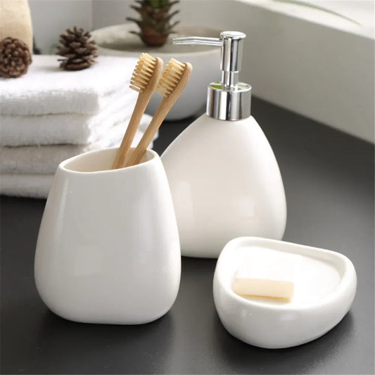 ZipChop™ Luxury Nordic Ceramic Bathroom Accessories Set