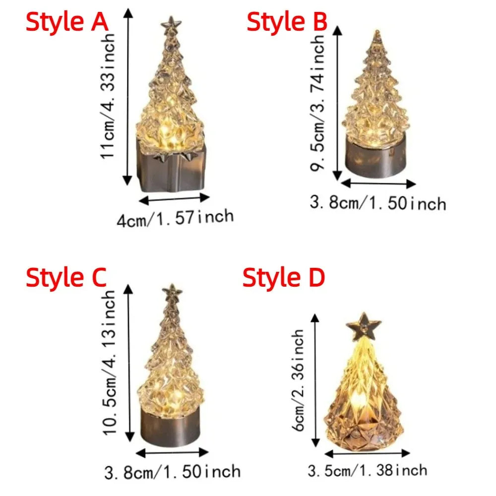 ZipChop™ Creative Christmas Tree Night Light - Warm Glow LED Holiday Table Lamp
