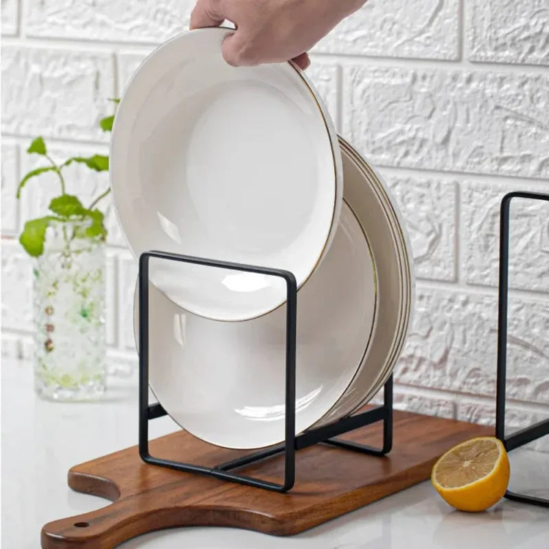 ZipChop™ Premium Stainless Steel Kitchen Plate Organizer Rack