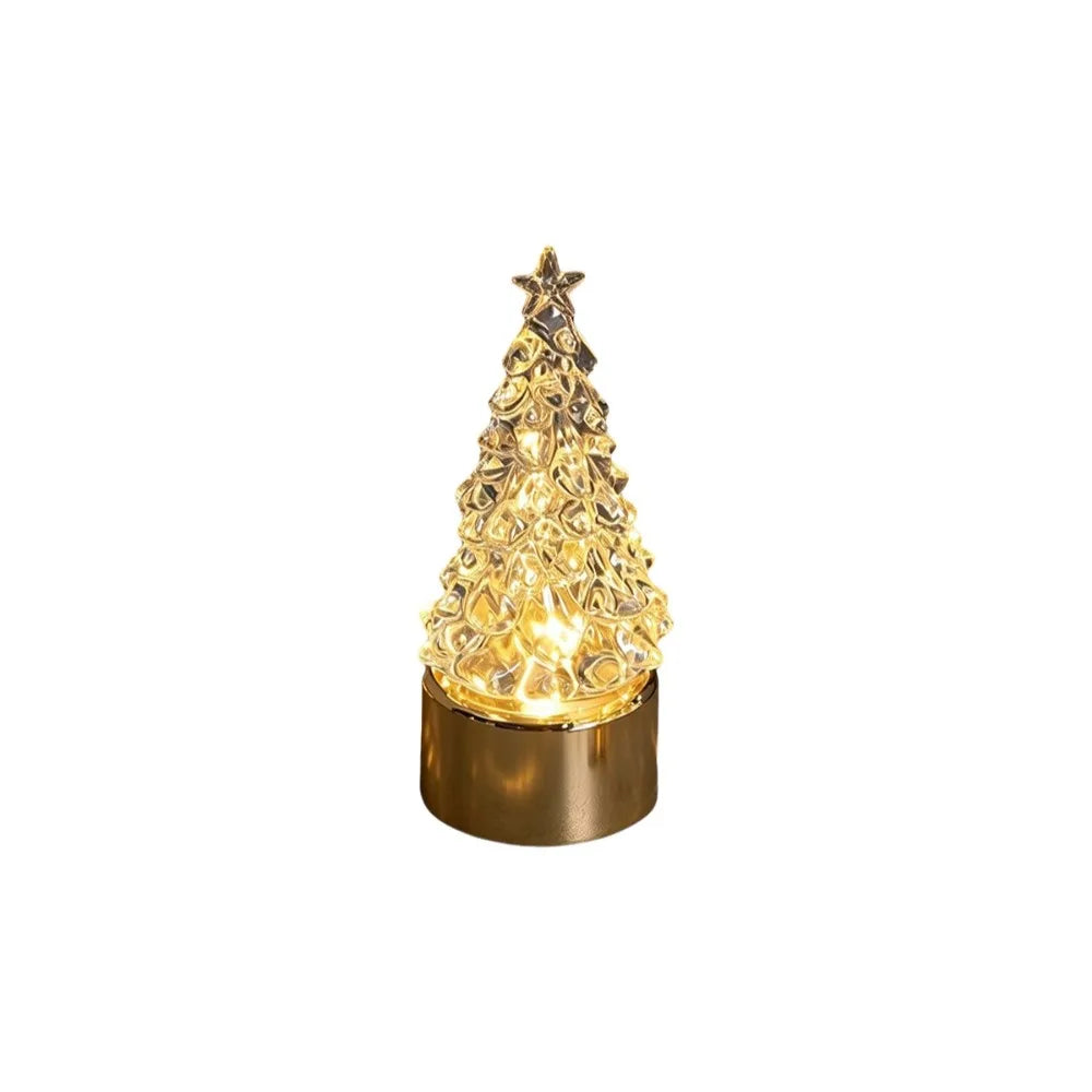 ZipChop™ Creative Christmas Tree Night Light - Warm Glow LED Holiday Table Lamp