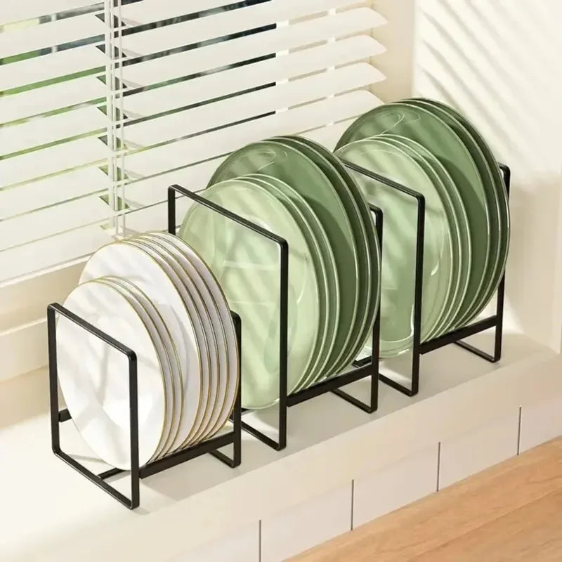 ZipChop™ Premium Stainless Steel Kitchen Plate Organizer Rack