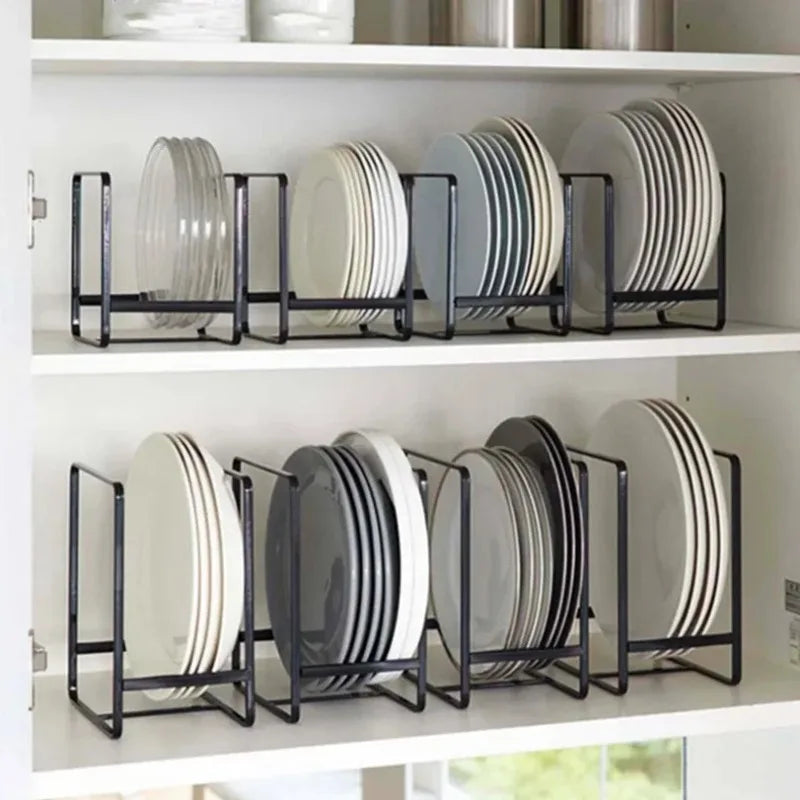 ZipChop™ Premium Stainless Steel Kitchen Plate Organizer Rack