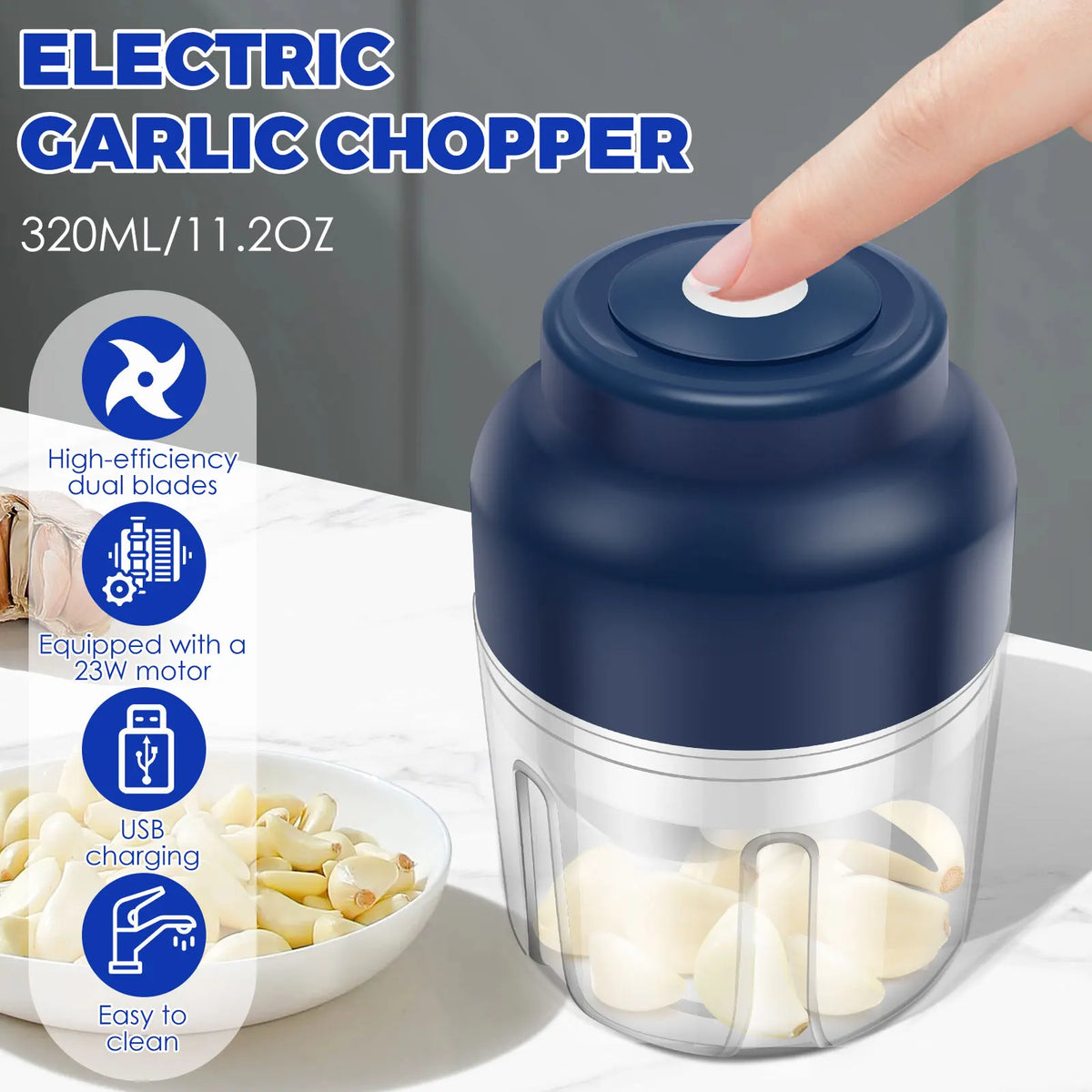 ZipChop™ Wireless Mini Food Processor
