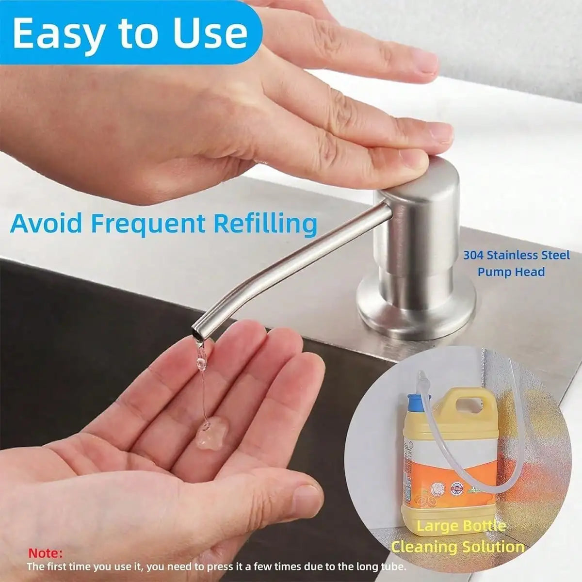 ZipChop™ Built-In Sink Soap Dispenser Extension Kit