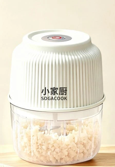 Mini Electric Garlic Chopper & Meat Grinder - Wireless Food Processor (100ml, 200ml, 300ml)