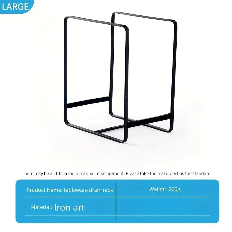 ZipChop™ Premium Stainless Steel Kitchen Plate Organizer Rack