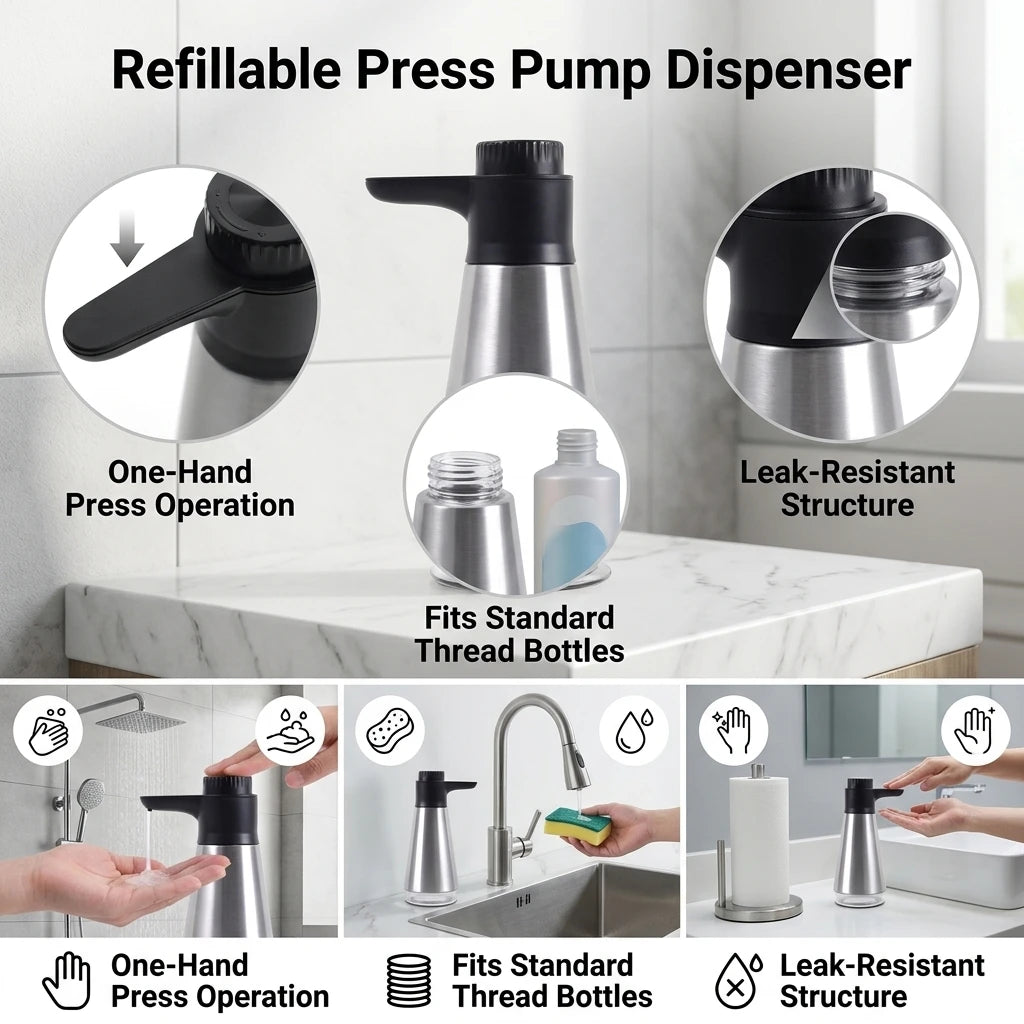 ZipChop™ Touchless Stainless Steel Soap Dispenser