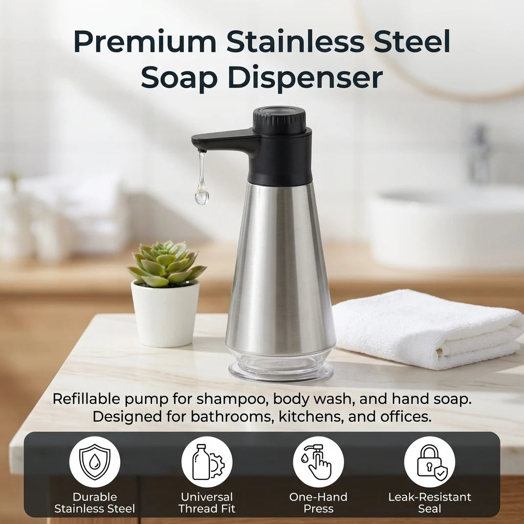 ZipChop™ Touchless Stainless Steel Soap Dispenser