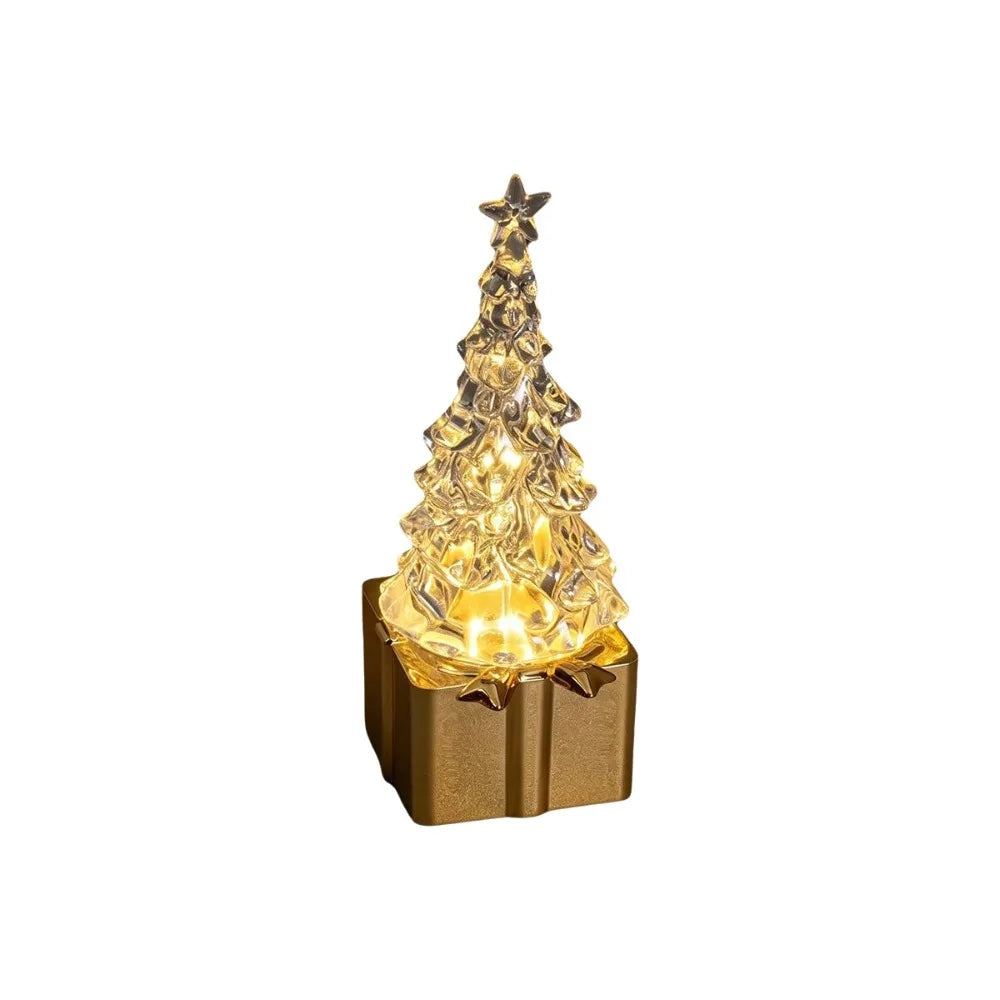ZipChop™ Creative Christmas Tree Night Light - Warm Glow LED Holiday Table Lamp