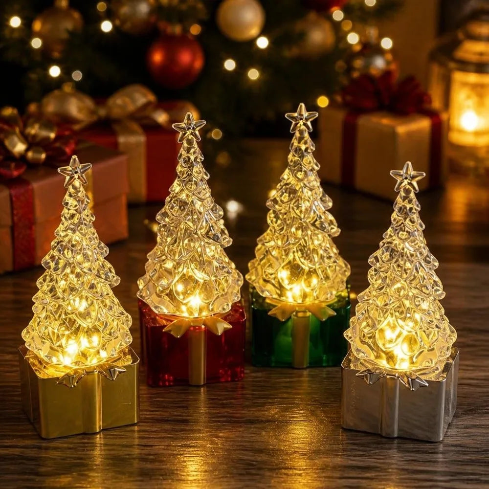 ZipChop™ Creative Christmas Tree Night Light - Warm Glow LED Holiday Table Lamp